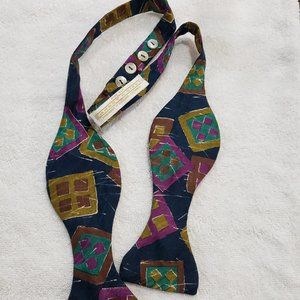 100% Silk Bow Tie by Carrot and Gibbs